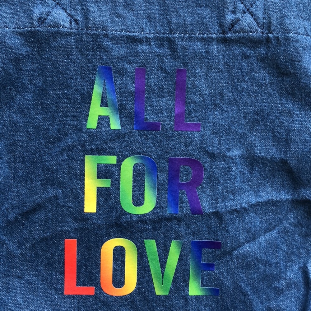 Mavi All For Love Oversized Denim tote bag PRIDE - Picture 6 of 10